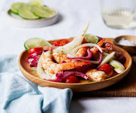 Sizilianischer Garnelensalat