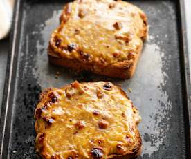 Welsh Rarebit with Branston Pickle