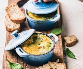 Baked Spinach and Eggs