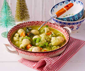 Gemüseeintopf mit Klößchen