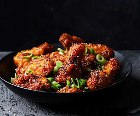 Alitas al estilo coreano