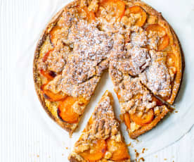 Tarte aux abricots façon crumble