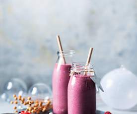 Smoothie de frutos rojos con chocolate