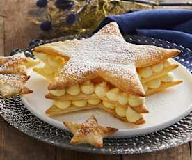 Millefoglie di Natale con crema al mascarpone