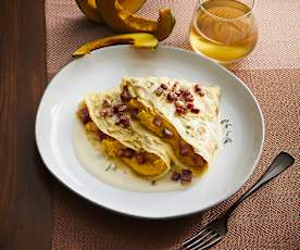 Crêpes con zucca e guanciale (TM6)