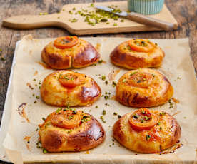 Pains au lait fourrés aux abricots