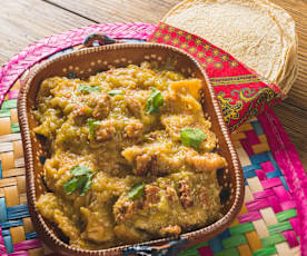 Chicharrón en salsa verde