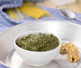 Pesto light basilico e noci