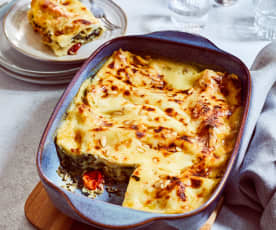 Spinat-Feta-Lasagne