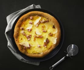 Pizza carbonara