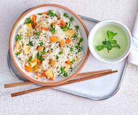 Riz cantonais au tofu
