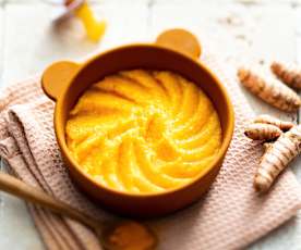 Karotte, Pastinake und Kurkuma Püree