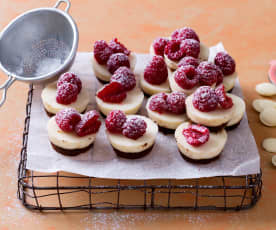 Minicheesecakes de chocolate blanco