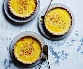 Coconut chia custard tarts (gut health)
