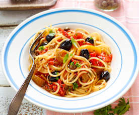 Spaghettini mit Paprika