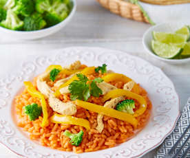 Cocina en niveles: arroz, pollo y brócoli - Demo - presentadores