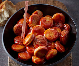 Saucisse au ketchup et curry (Currywurst)