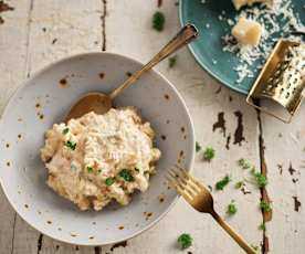 Pâtes au poulet sauce Alfredo