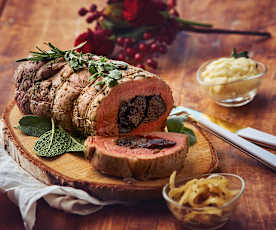 Filetto di maiale ripieno alle prugne