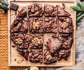 Cookie-brownie géant