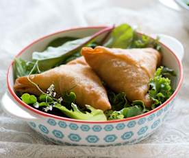 Samoussa aux épinards