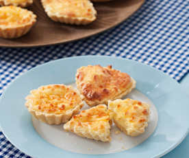 Tartaletas de queso soufflé