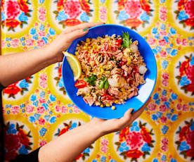 Reis-Thunfisch-Salat