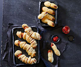 Halloween Mumien und Finger