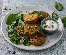 Mini burger di broccoletti e ceci