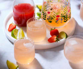 Strawberry, Lime and Mint Cordial