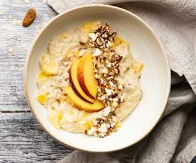 Porridge de melocotón