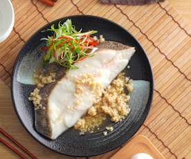 酒釀蒸鱈魚