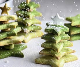 Arbre de Noël en biscuits