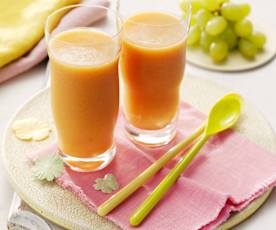 Smoothie melon et pêche