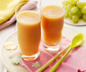 Smoothie di melone e pesche