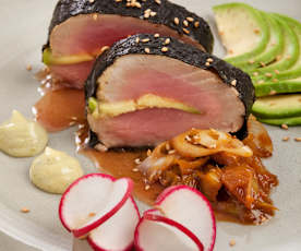 Thunfischrolle mit Miso-Marinade