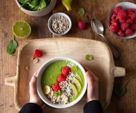 Zielone smoothie bowl