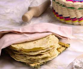 Tortillas de harina caseras