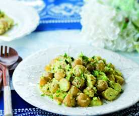 Salada de batata e pepino