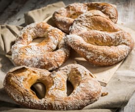 Fougasse con masa madre