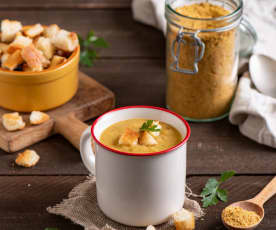 Szybka zupa „serowo”-cebulowa w proszku