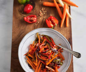 Sautéing Vegetable Mixture