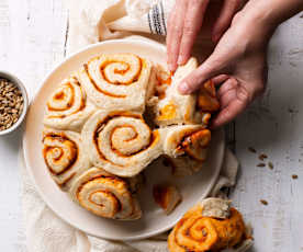 Gedämpfte Pesto-Rollen