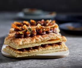 Chocolate and Caramel Millefeuille