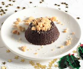 Fondant σοκολάτας με crumble