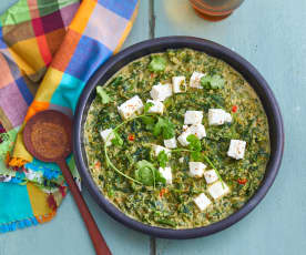 Curry d'épinards à la feta