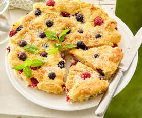 Tartes au sucre et aux fruits d'été