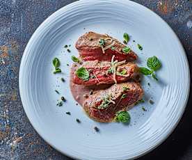 Filetto di manzo sottovuoto in salsa al vino