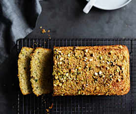 Zucchini pistachio loaf