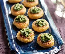 Mini Crab Cakes with Coriander Paste